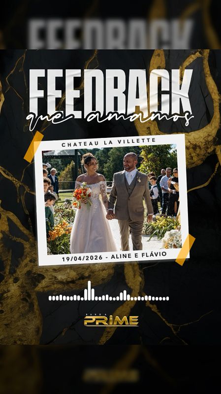 Aline e Flávio gravando depoimento em vídeo para a Banda Prime no Chateau La Villette