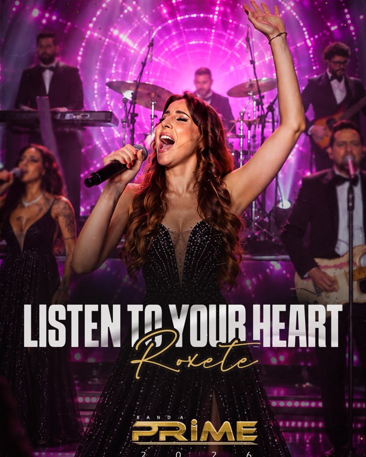 Vídeo: Giovanna Angelin, vocalista da Banda Prime, cantando Listen to Your Heart (Roxette) ao vivo