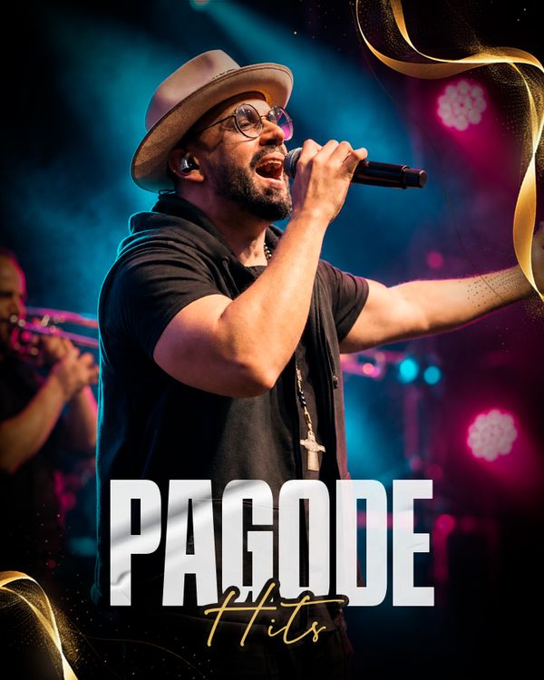Vídeo: vocalista da Banda Prime cantando hits do pagode ao vivo, com o naipe de metais ao fundo