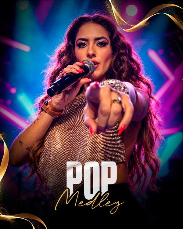 Vídeo: Bia Morais canta um medley pop de Dua Lipa e Lady Gaga com a Banda Prime ao vivo